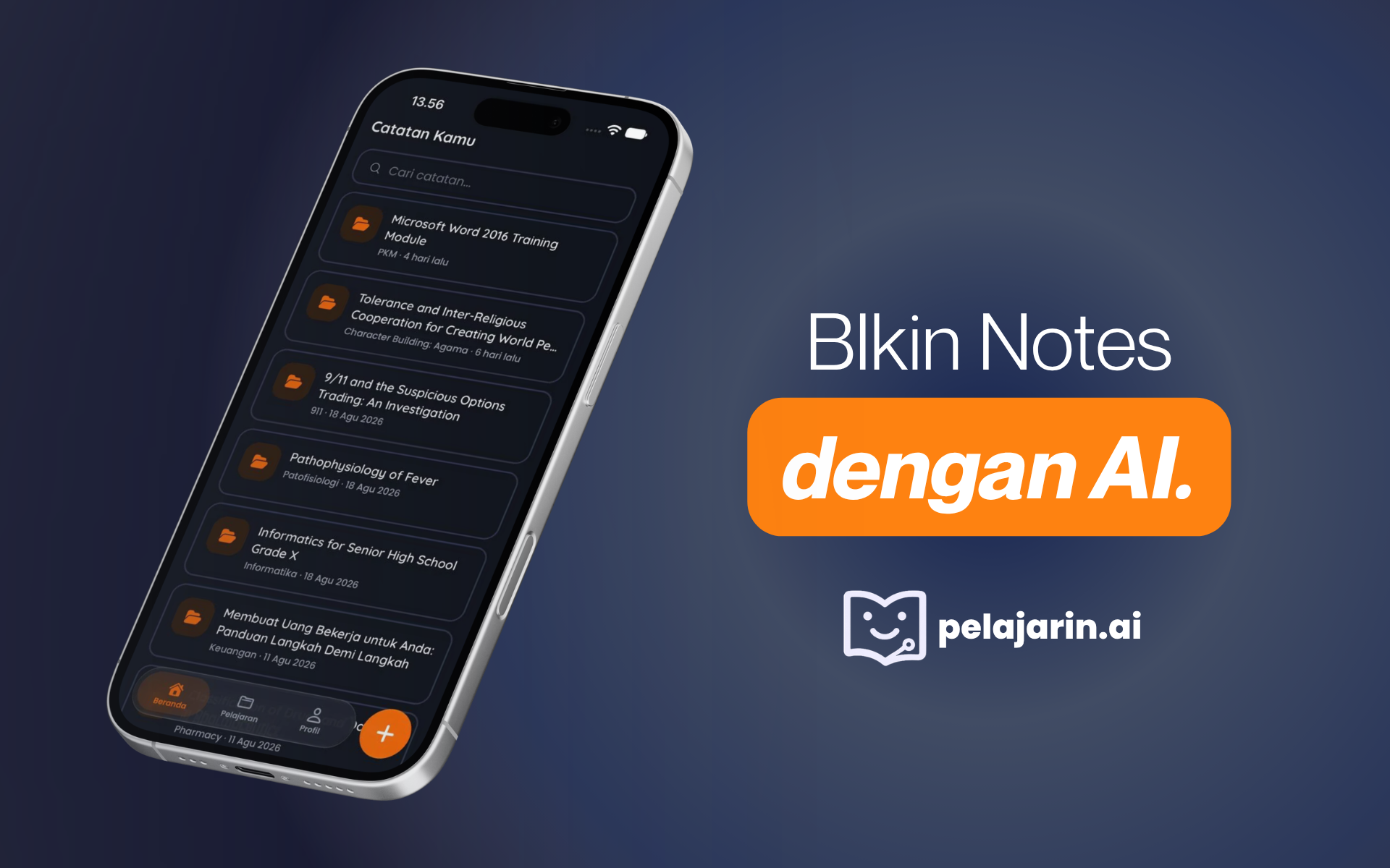 Pelajarin.ai Dashboard